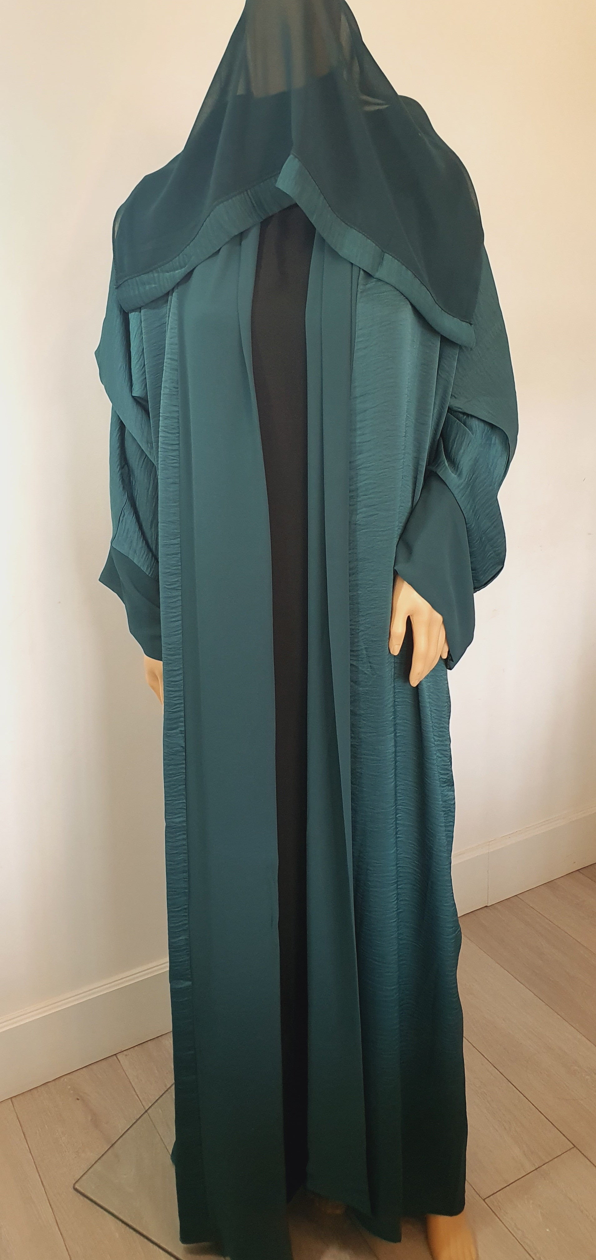 Emerald Green - Open Abaya – Eazy Dresses